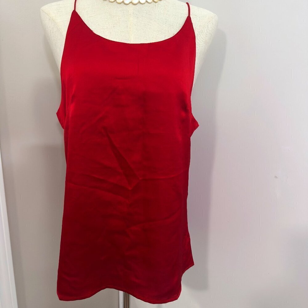 3/$30 Girl's Red Sleeveless Blouse, Size M/S